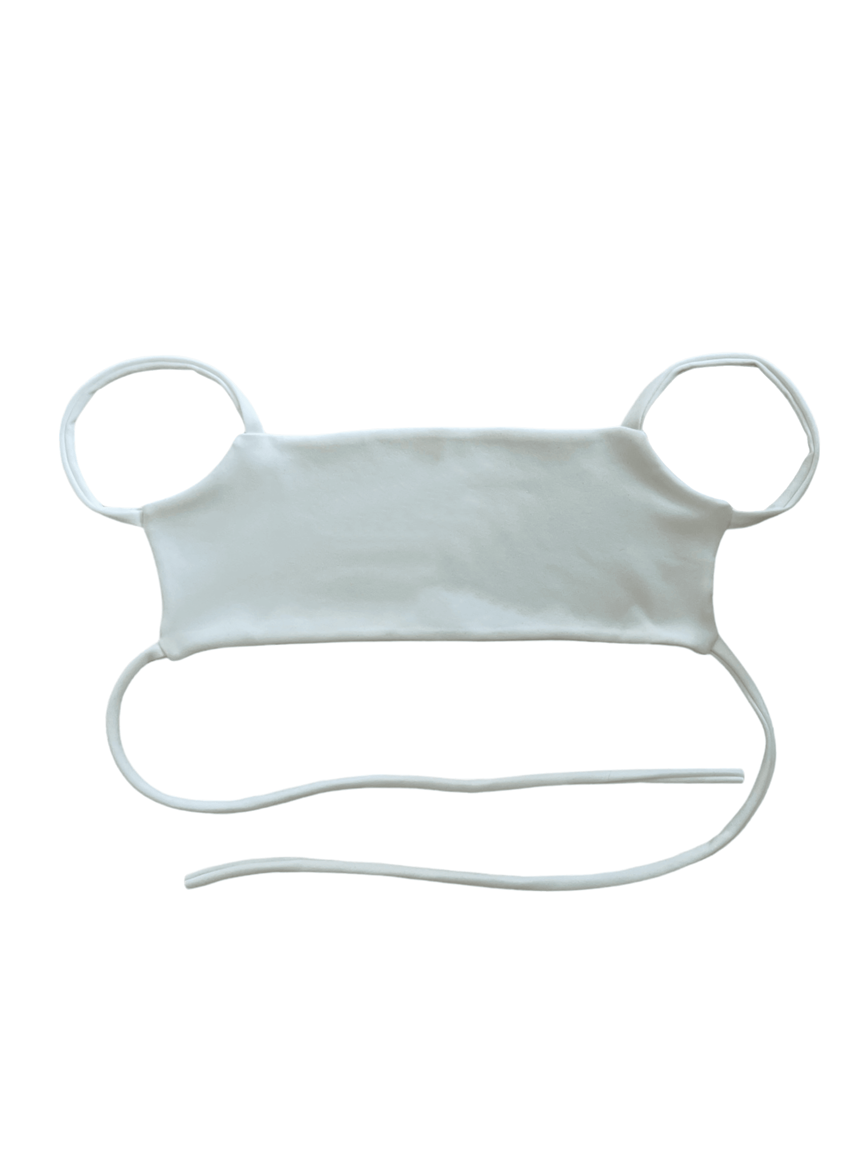 Plain White Backless Top